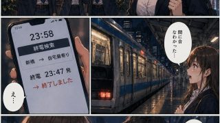 【エロ同人】新入社員の彼女は、終電を逃した夜を忘れられなかった ―教育係の上……のアイキャッチ画像
